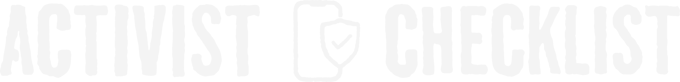 Activist Checklist Home