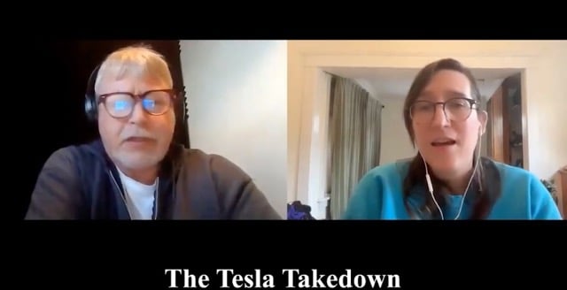 Elon Musk doxxing the organizer behind Tesla Takedown